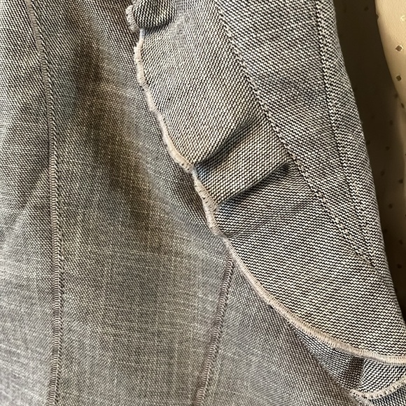 White House Black Market 3/4 Sleeve Ruffle Blazer 12 - Picture 6 of 16